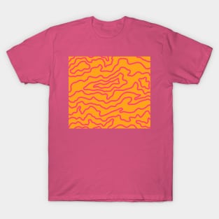 Drip Pattern - Tropical Orange T-Shirt